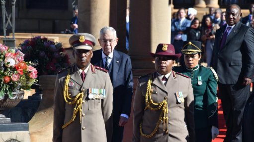 Image of Alexander van der Bellen and Cyril Ramaphosa 