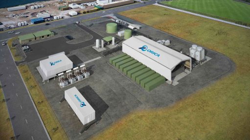 Orica's rendering of the proposed Hunter Valley Hydrogen Hub