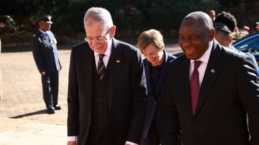 Image of  Alexander van der Bellen and Cyril Ramaphosa