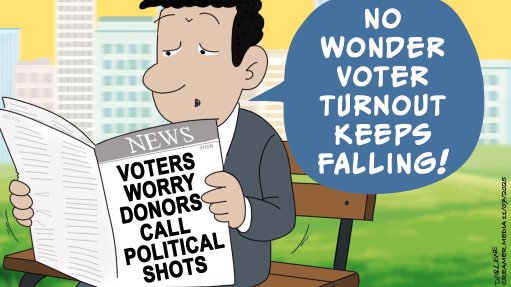 WORRYING SIGNS: A recent Human Sciences Research Council survey showed that most adults are concerned that political parties are being influenced by donations from wealthy elites. This, despite low levels of support for laws such as the Political Funding Act. The apparent contradiction most likely stems from growing dissatisfaction with the political and democratic status quo, which the survey also confirmed.