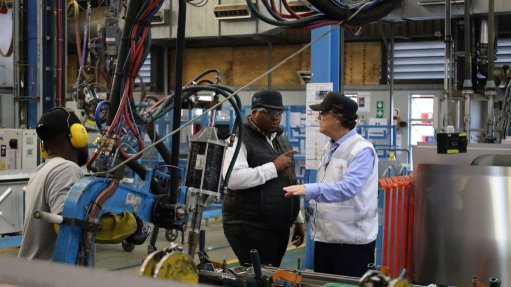 Gibela staff working on the factory floor
