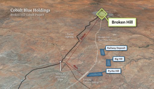 Location map of the Broken Hill operation