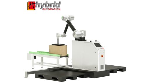 Image of an automated packing system from Hybrid Automation