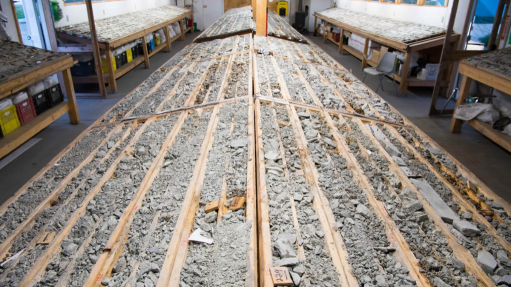 Drill core from the Springpole project