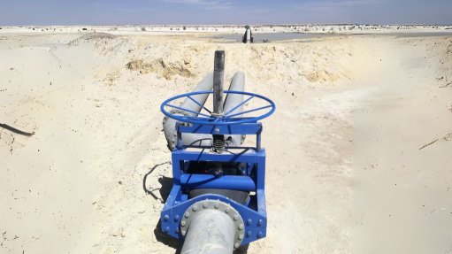 Valves in use on a mine site