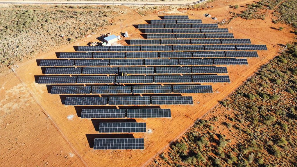 The 1 MW ground-mounted solar installation at the Zuurgat Farm