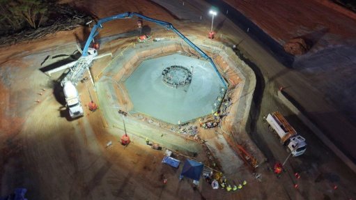 Gold Fields lays wind turbine foundations for St Ives project