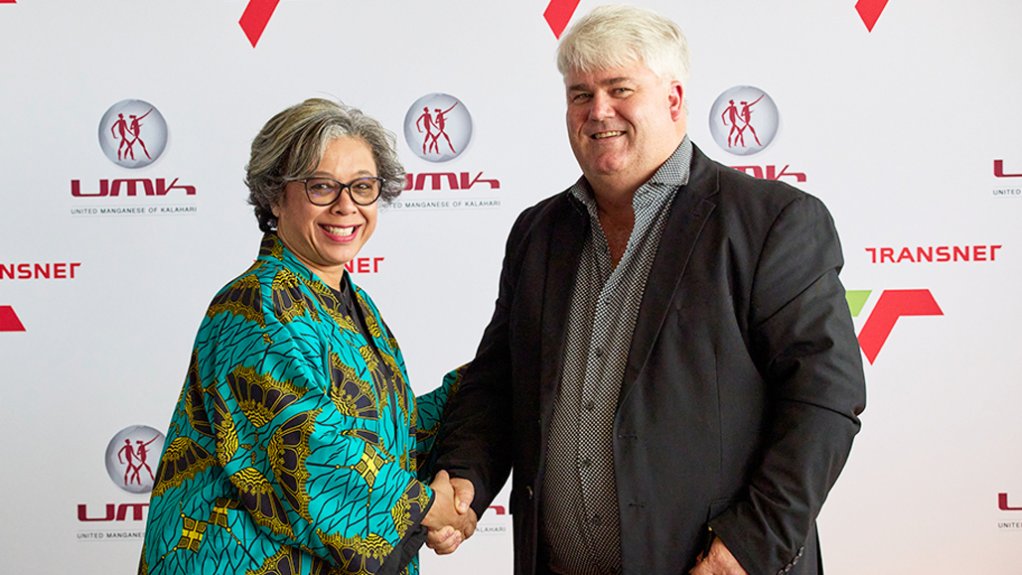 Transnet Group CE Michelle Phillips and UMK CEO Malcolm Curror.