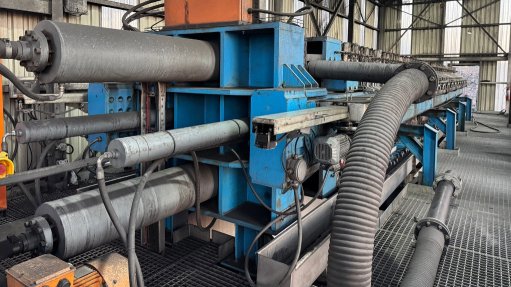 An image of Canyon Coal's filter press system