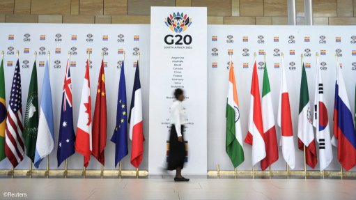 The flags of G20 countries