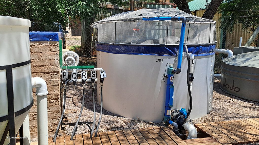 An image of Thungela's purpose-built fish breeding facility