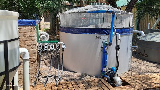 An image of Thungela's purpose-built fish breeding facility