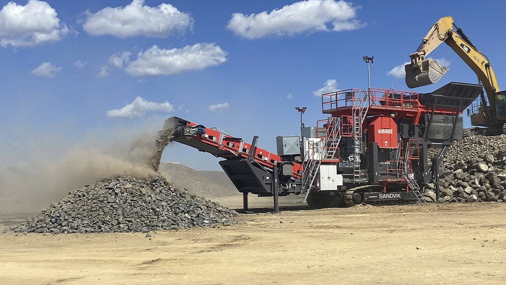 Image of The Sandvik UJ640E jaw crusher