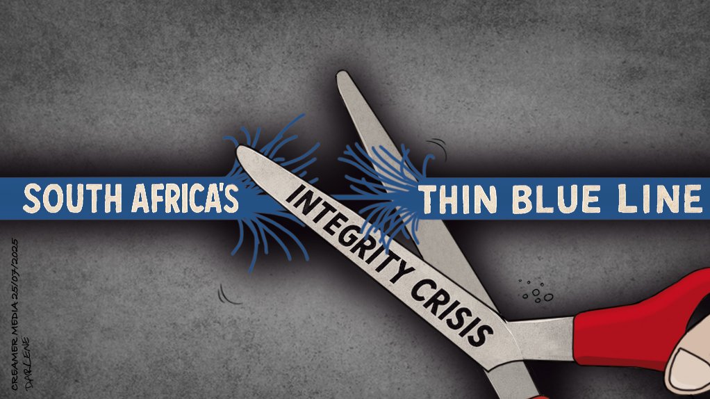 FRAYING LINE: Recent developments in the South African Police Service and the political ecosystem that surrounds it are not entirely surprising. Organised syndicates that seem to abound locally will always seek to protect themselves by cultivating relations with powerful police officers and politicians. These developments, together with what is clearly a serious integrity crisis in the criminal justice system, are nevertheless shocking and pose a genuine threat to democracy.
