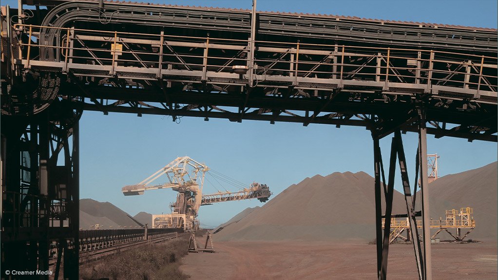 OUTPUT RISE: South Africa's miningproduction increased by 0.2% year-on-year in May, with iron-ore, pictured, having made the largest positive contribution, with production increasing by 12.5% year-on-year. The result was mixed, however, with manganese ore output decreasing by 13% year-on-year and coal by 4.6%. Nevertheless, the overall increase was ahead of expectations, following April’s marked 7.7% year-on-year contraction. Photograph: Creamer Media
