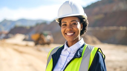 Female engineer on site