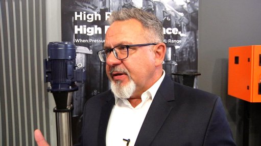  AxFlow AQS Liquid Transfer MD Leon Fourie discusses the company's offering in an interview with Engineering News at the 2025 KwaZulu-Natal Industrial Technology Exhibition