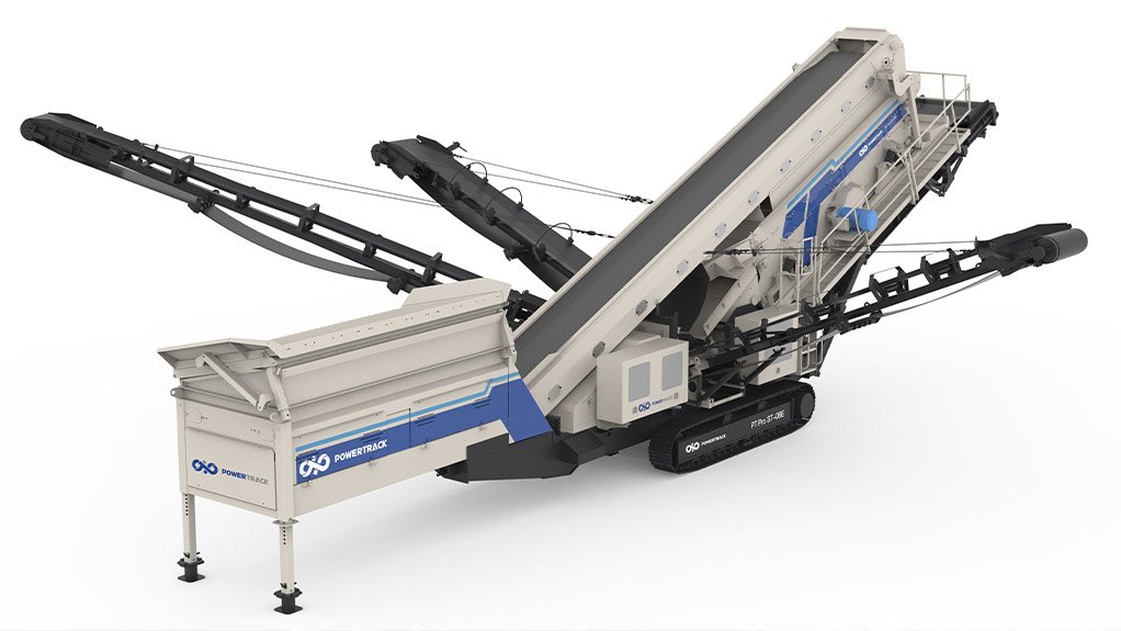 The Powertrack PT PRO ST-08E mobile screening unit features a wide selection of screening media options to control final product granularity and ensure efficient material separation