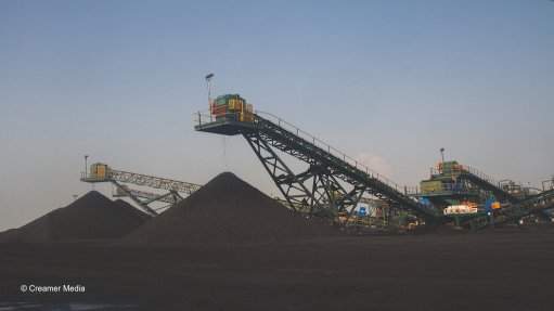 Image of of coal stockpiles
