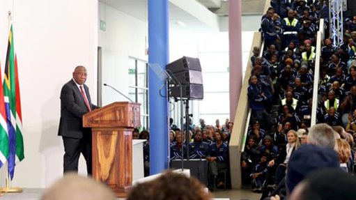 President Cyril Ramaphosa at the BMW Rosslyn plant