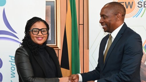 EWSETA CEO Mpho Mookapele and Necsa CEO  Loyiso Tyabashe