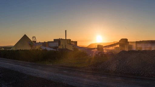 The midnight sun at the Kevitsa mine in Finland.