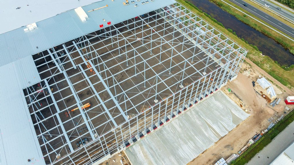 An image of a warehouse construction