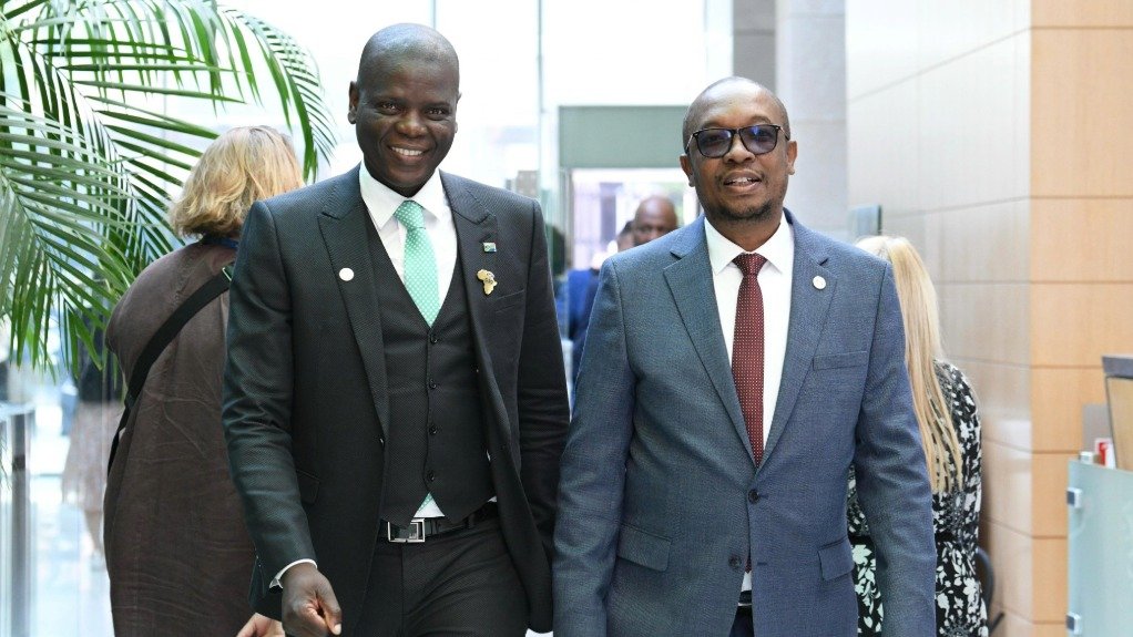 International Relations and Cooperation Minister Ronald Lamola and Minister of Trade, Industry and Competition Parks Tau