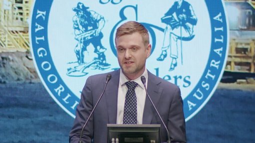 Lynas Rare Earths general manager of development Alex Logan speaking at the Diggers and Dealers conference on Tuesday.