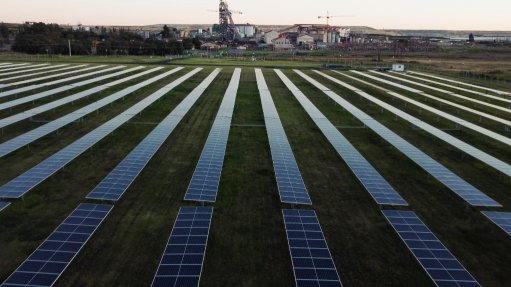 Mine alongside solar PV facility