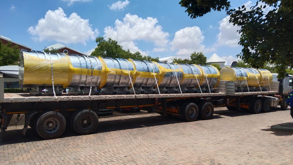 READY-TO-GO To supply the Sandsloot Underground exploration decline shaft with dynamic ventilation, Dwyka undertook the sourcing, assembly, testing and delivery of Australia-made fans, to the mine in Limpopo
