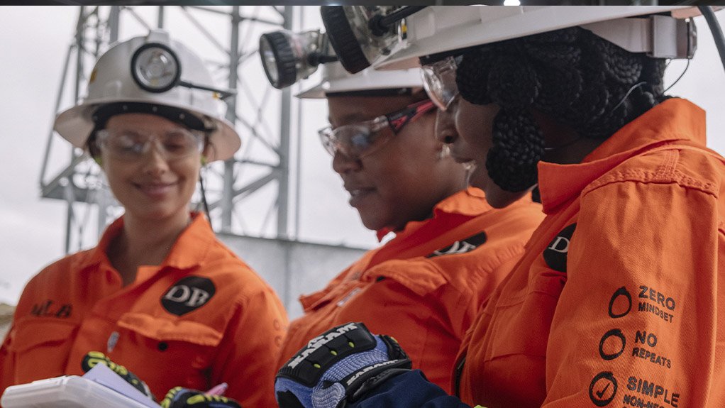 Women working in key roles at the Venetia Underground Mine, highlighting the growing presence of female professionals in mining