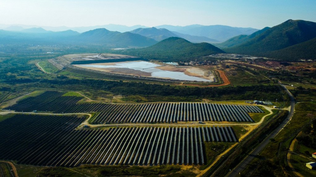 An image of Pan African's solar PR plant