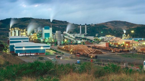 An image of the Sappi Saiccor mill 