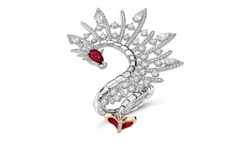 An image showing a Fabergé Game of Thrones dragon ring 