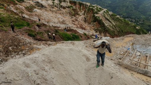 A coltan mine run by M23 rebels