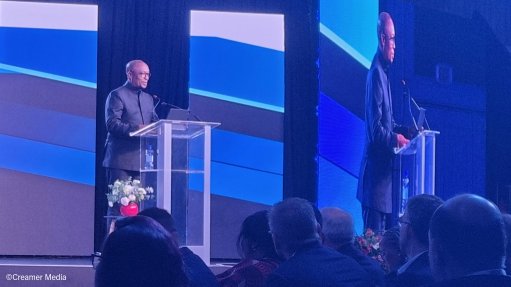 Trade, Industry and Competition Minister addressing delegates at NAACAM's 2025 show