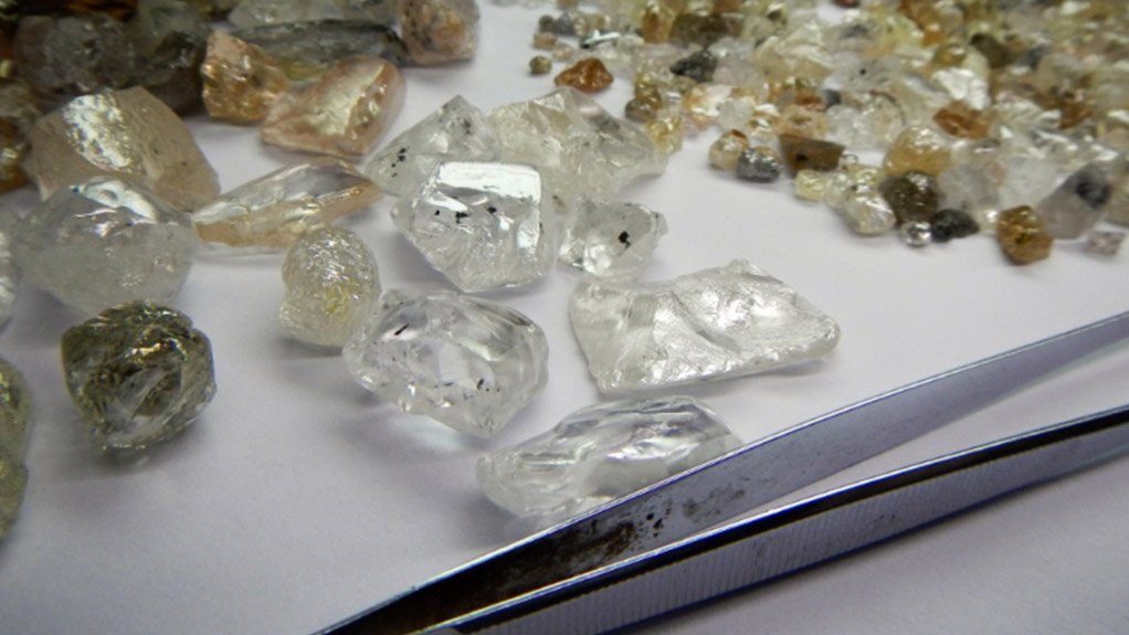 Diamonds recovered from the Lulo mine in Angola