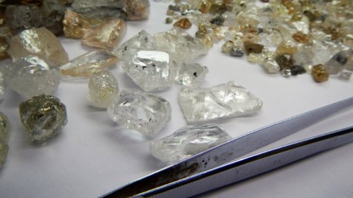 Diamonds recovered from the Lulo mine in Angola
