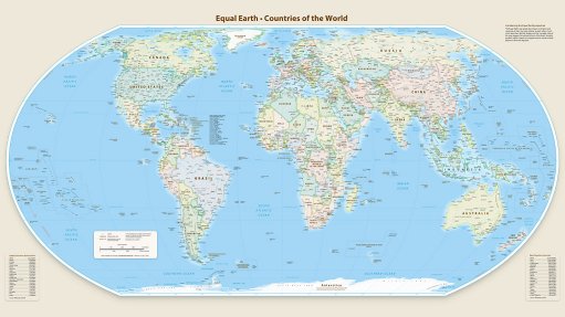 An Equal Earth map