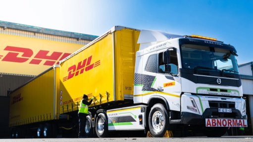 The Volvo electric superlink truck