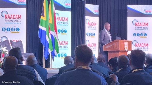 Deputy President Paul Mashatile addressing the NAACAM 2025 Show