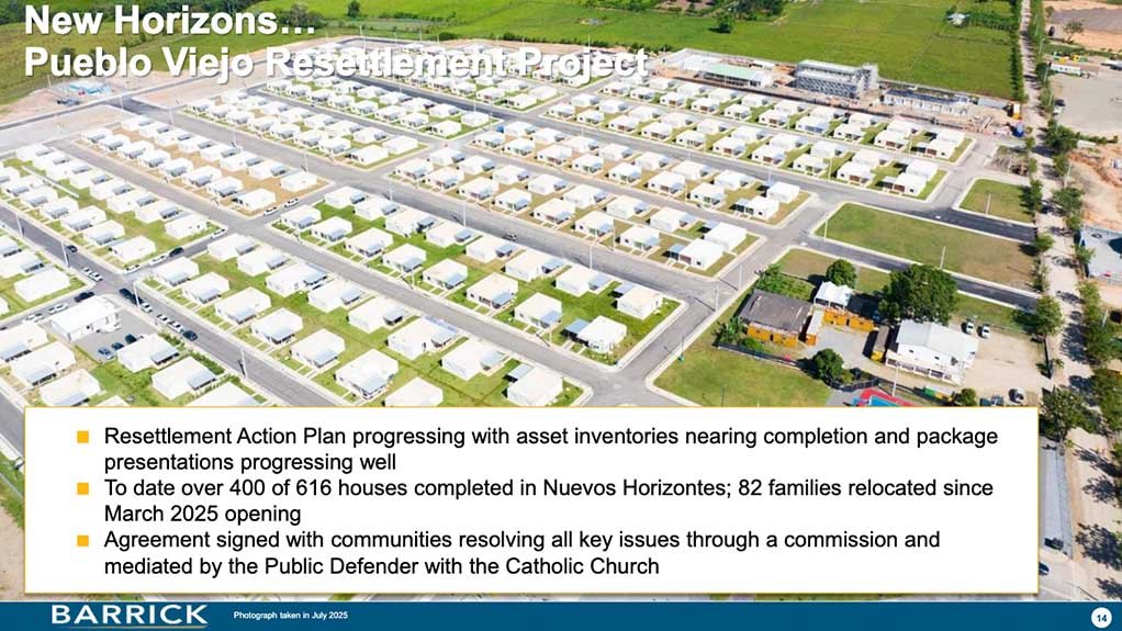 Barrick resettlement for near-mine community.