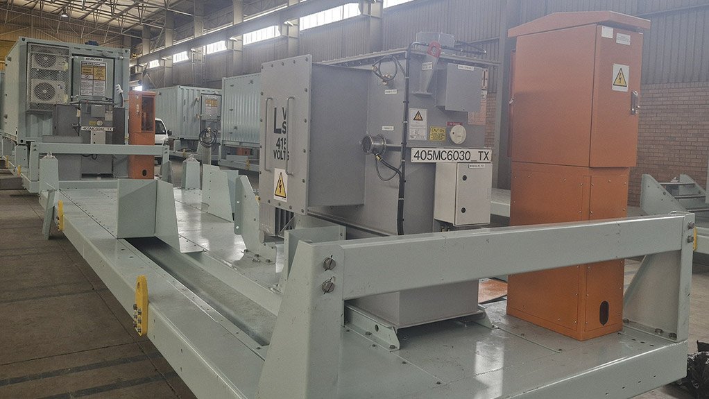 The skid-mounted design allows the 800 kVA transformers to be easily repositioned to meet changing site requirements