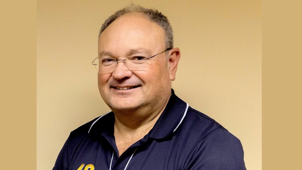 Booyco Engineering MD Brenton Spies, navy golf shirt, smiling