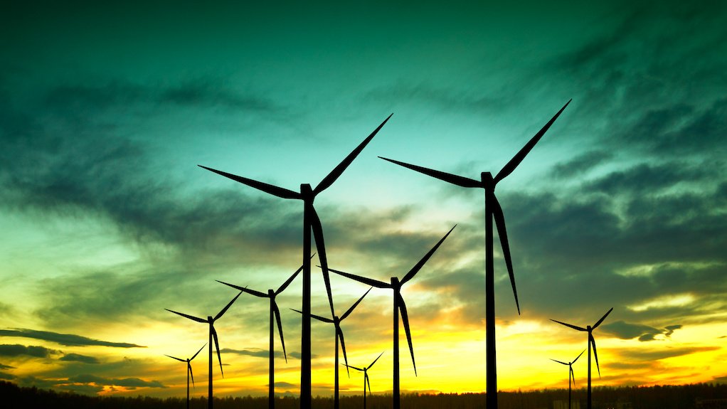 Image of wind turbine silhouette