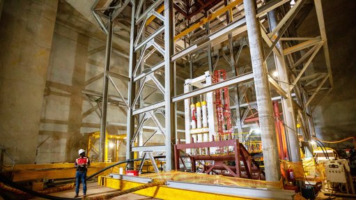 Image of an underground steel and cement structure