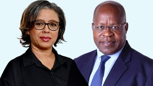 Transnet Group CEO Michelle Phillips and Exxaro CEO Ben Magara.