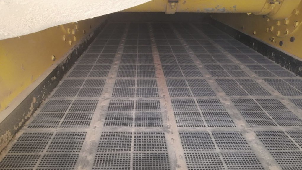 The modular system of the Multotec rubber screen panels allows for the replacement of only worn-out panels
