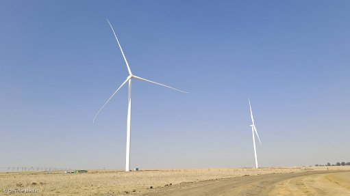 TRANSITION IN ACTION: Seriti Green’s Ummbila Emoyeni renewables complex is starting to take shape in a province currently dominated by coal. Located between Bethal and Morgenzon, in Mpumalanga, the first 155 MW wind facility is under construction by the company, which is linked to coal miner Seriti Resources. The site forms part of a broader 900 MW hybrid renewable energy cluster that is expected to be fully commissioned by 2027. 
